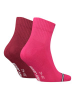 Ponožky Tommy Hilfiger 2Pack 701218956011 Pink/Burgundy