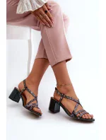 Sandály na podpatku model 198794 Step in style Sandály na podpatku model 198794 Step in style