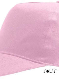 SOL'S Sunny Kids Dětská 5 panelová kšiltovka 25.8111 pink
