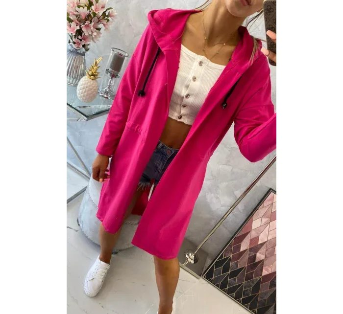 Sukně s delšími zády fuchsiová