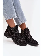 obuv z přírodního semiše na nízkém podpatku model 21713893 - D&A obuv z přírodního semiše na nízkém podpatku model 21713893 - D&A