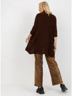 Dámský svetr LO SW LK 3002 kardigan.98P tmavě hnědý Dámský svetr LO SW LK 3002 kardigan.98P tmavě hnědý