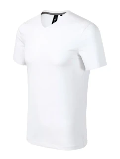 Action V-neck tričko pánské bílá