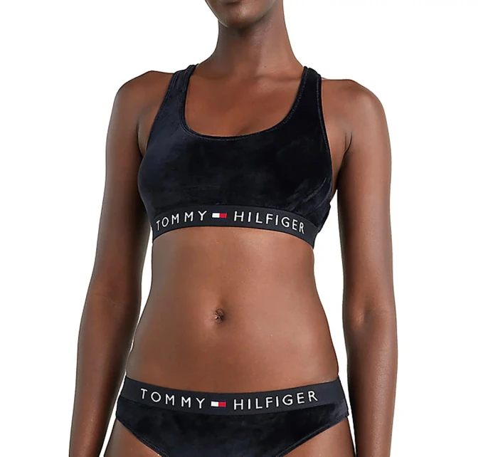 Dámská sportovní podprsenka Velour UW0UW03979-BDS - Tommy Hilfiger Dámská sportovní podprsenka Velour UW0UW03979-BDS - Tommy Hilfiger