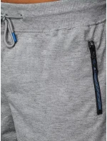 FashionStreet pánské světle šedé teplákové kraťasy SX2197