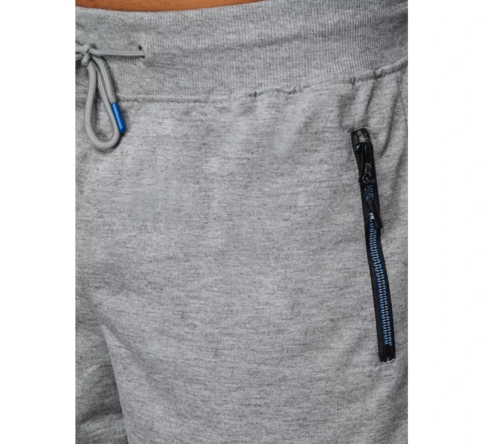 FashionStreet pánské světle šedé teplákové kraťasy SX2197