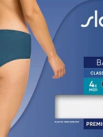 sloggi Basic+ Midi C4P - White / Blue - SLOGGI White / Blue - SLOGGI