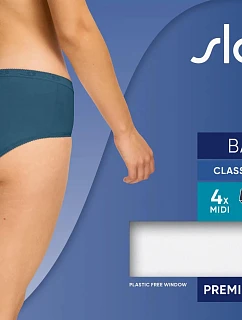 sloggi Basic+ Midi C4P - White / Blue - SLOGGI White / Blue - SLOGGI