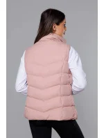 Růžová péřová dámská vesta (5M719-46) Růžová péřová dámská vesta (5M719-46)