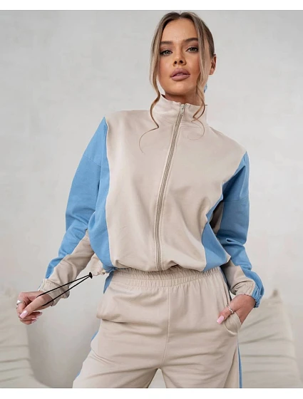 Tepláková souprava mikina na zip + široké kalhoty model 22049165 - Moon