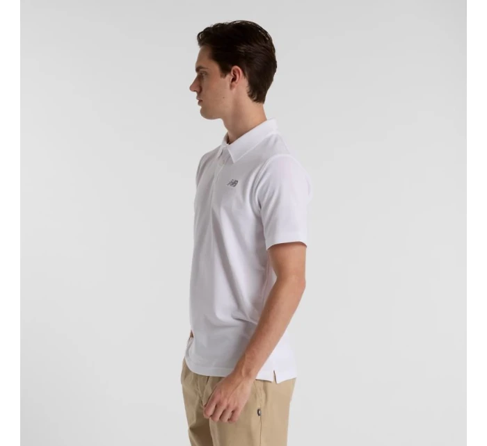 Bavlněná polokošile New Balance Pique M MT51519WT T-Shirt