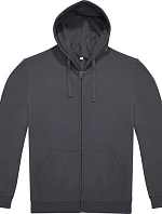 B&C ID.224 Zip Hood Unisex mikina s kapucí 01.I224 dark grey