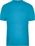Daiber JN 1808 Pánské pracovní tričko z bio bavlny - Solid 02.1808 turquoise