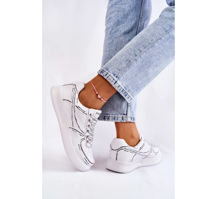 Dámské nízké sportovní boty Bíle Solveig