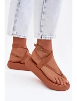 Dámské sandály na platformě Camel model 22038420 - Boto