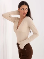 Bluzka IT BZ model 21776263 beżowy - FPrice Bluzka IT BZ model 21776263 beżowy - FPrice