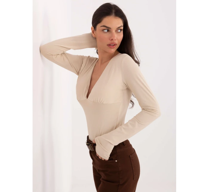 Bluzka IT BZ model 21776263 beżowy - FPrice Bluzka IT BZ model 21776263 beżowy - FPrice