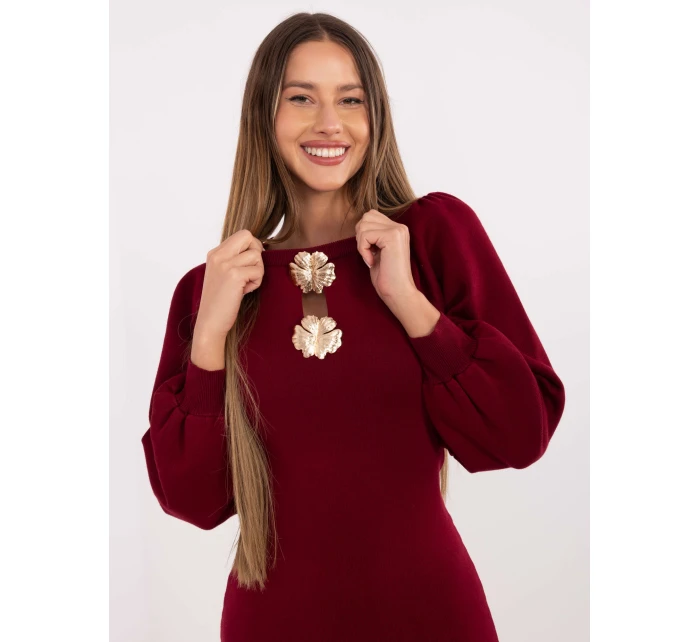 PM SK šaty YIS1063.17 bordó PM SK šaty YIS1063.17 bordó