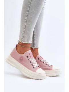 Dámské tenisky na masivní podrážce Big Star Pink