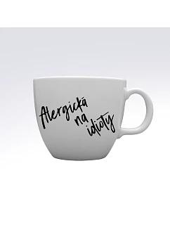 ALERGICKÁ NA IDIOTY - MEGA XXL keramický hrnek 1000 ml