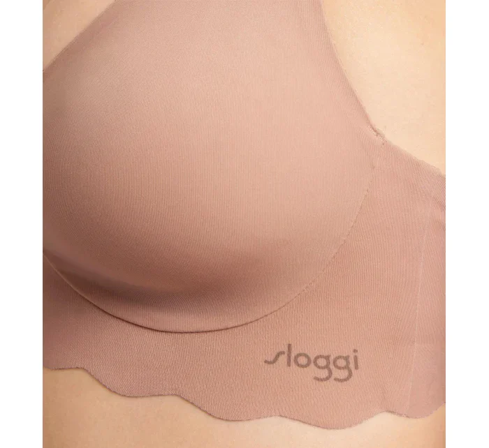 Dámská podprsenka ZERO Microfibre 2.0 Soft bra - CAMEO BROWN - sv. hnědá 00ME - SLOGGI