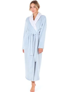 Dámský župan Flora 2556 jednobarevný ledově modrá - Vestis