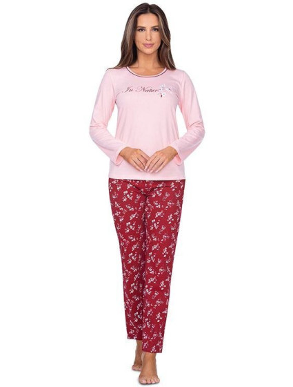 Dámské pyžamo Grace růžové s potiskem