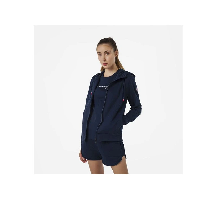 Rossignol mikina W LOGO SWEAT FZ HOOD FL námořnická modrá