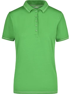 Daiber JN 568 Dámské žerzejové elastické polo 02.0568 lime green/white