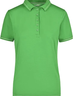 Daiber JN 568 Dámské žerzejové elastické polo 02.0568 lime green/white