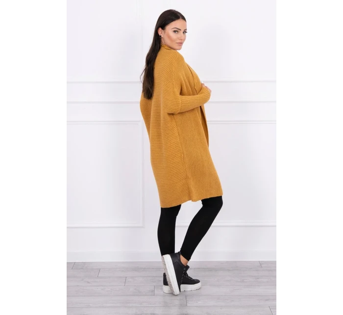 Svetr s netopýřími rukávy hořčicové barvy Svetr s netopýřími rukávy hořčicové barvy