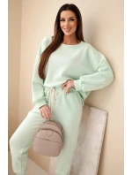 Komplet mikina + kalhoty model 21937954 mátová - K-Fashion