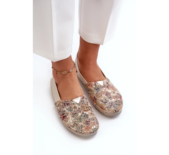 Dámské kožené baleríny Maciejka 1930B-04 Beige