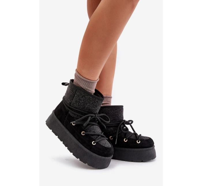 Sněhule S Na Platformě Černé model 21676673 - Boto Sněhule S Na Platformě Černé model 21676673 - Boto