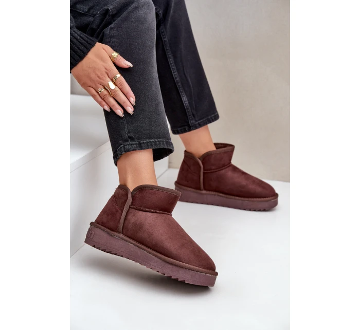 Sněhule Na Platformě Dámské D.Franklin DFSH370010 Čokoládové