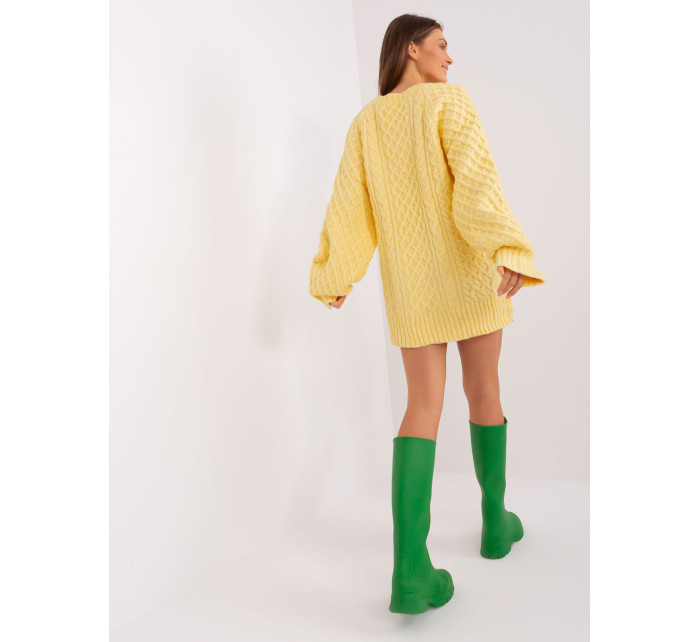 Sweter AT SW 2367 2.64P jasny żółty