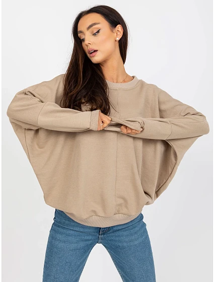 Bluza RV BL model 19755090 ciemny bezowy - FPrice Bluza RV BL model 19755090 ciemny bezowy - FPrice