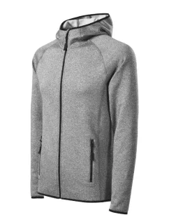 Direct stretch fleece pánský tmavě šedý melír