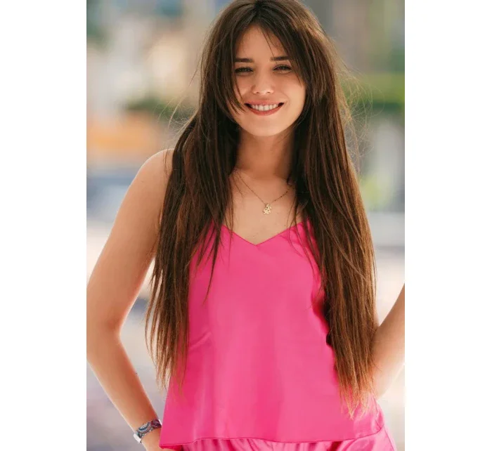 Dámský saténový top Karen - DKaren