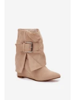 Boty na podpatku model 217186 Step in style Boty na podpatku model 217186 Step in style