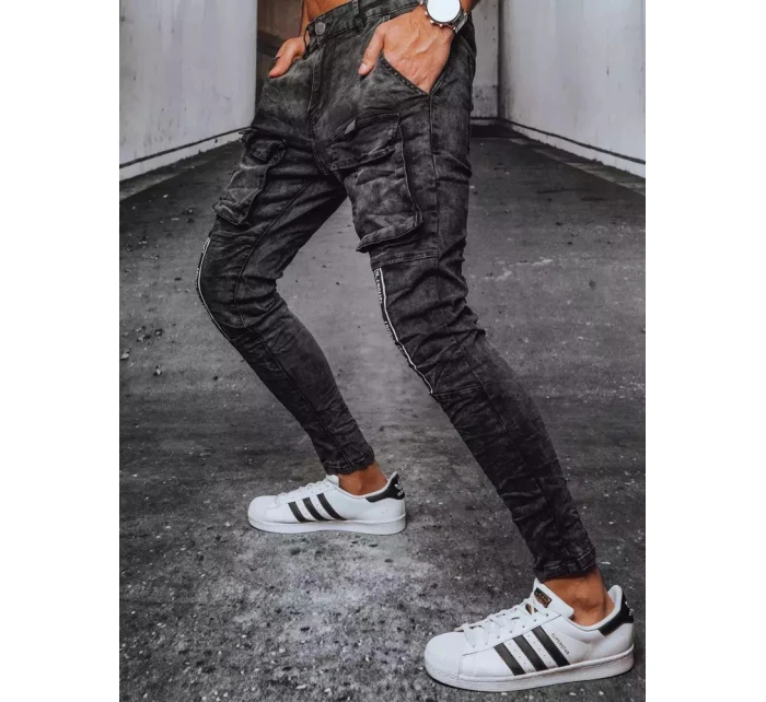 Pánské džínové bojové kalhoty černé model 21964353 - Dstreet Pánské džínové bojové kalhoty černé model 21964353 - Dstreet