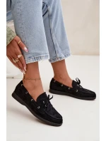 Dámské semišové mokasíny Big Star RR274948 Černé Dámské semišové mokasíny Big Star RR274948 Černé