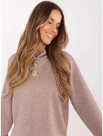 Bluza DHJ BL model 20857350 ciemny bezowy - FPrice Bluza DHJ BL model 20857350 ciemny bezowy - FPrice