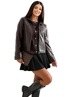 Kurtka IR KR model 22284365 ciemny brązowy - FPrice Kurtka IR KR model 22284365 ciemny brązowy - FPrice