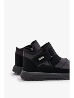 Zateplené Pánské Zimní Boty Sněhule Progress Černé Zateplené Pánské Zimní Boty Sněhule Progress Černé