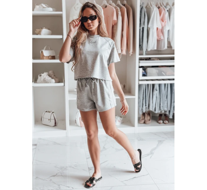 Dámská tepláková souprava LOVE SPORT šedá FashionStreet AY1137 Dámská tepláková souprava LOVE SPORT šedá FashionStreet AY1137