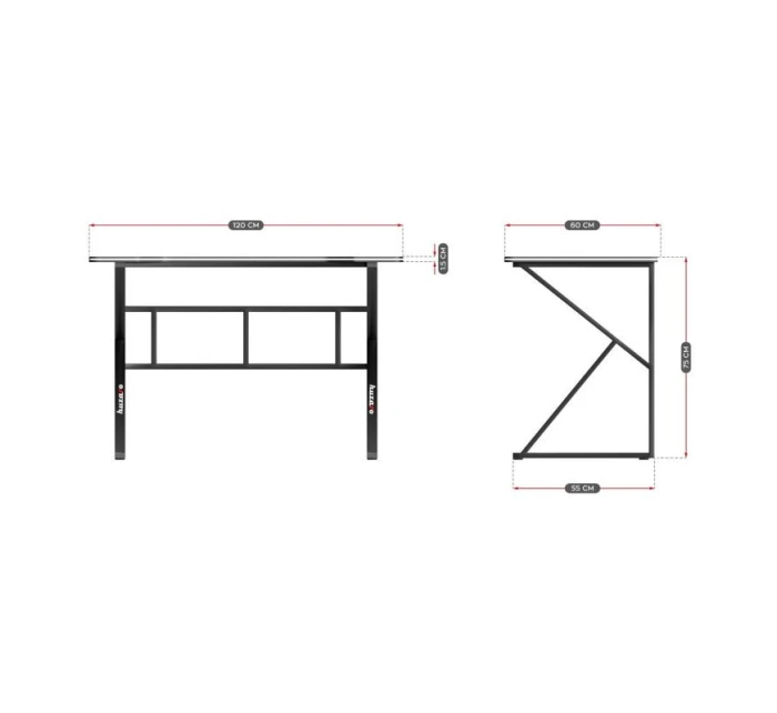 Herní stůl Huzaro Hero 1.6 Black