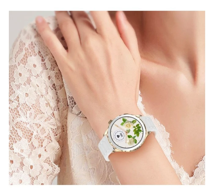 Dámské chytré hodinky Silver + Black Strap model 21804965 - RUBICON Dámské chytré hodinky Silver + Black Strap model 21804965 - RUBICON