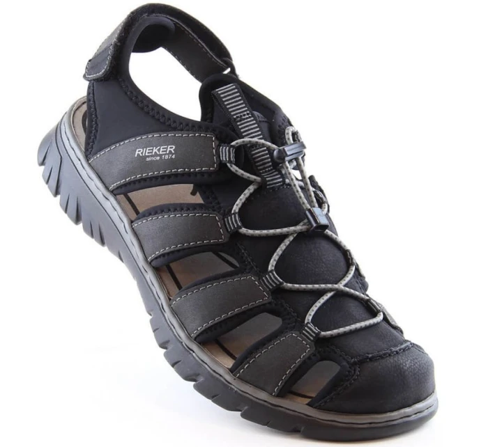 Vestavěné sandály Rieker M 26770-00 RKR584 Vestavěné sandály Rieker M 26770-00 RKR584