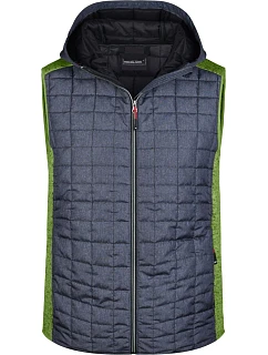 JN Pánská pletená hybridní vesta 02.0 kiwi melange/anthracite melange model 22528835 - Daiber